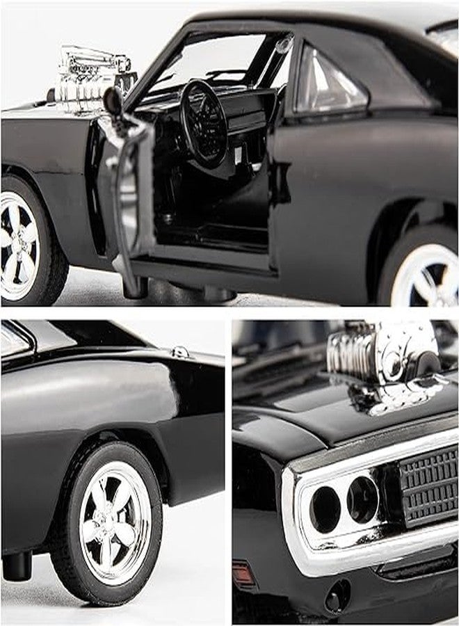 Samtop 1:24 Scale Fast & Furious 7 Diecast Metal Pull-Back Car, Features Openable Doors, Light and Music, Gift for Kids for Kids - Image 4